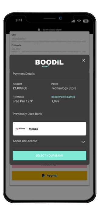 payment details